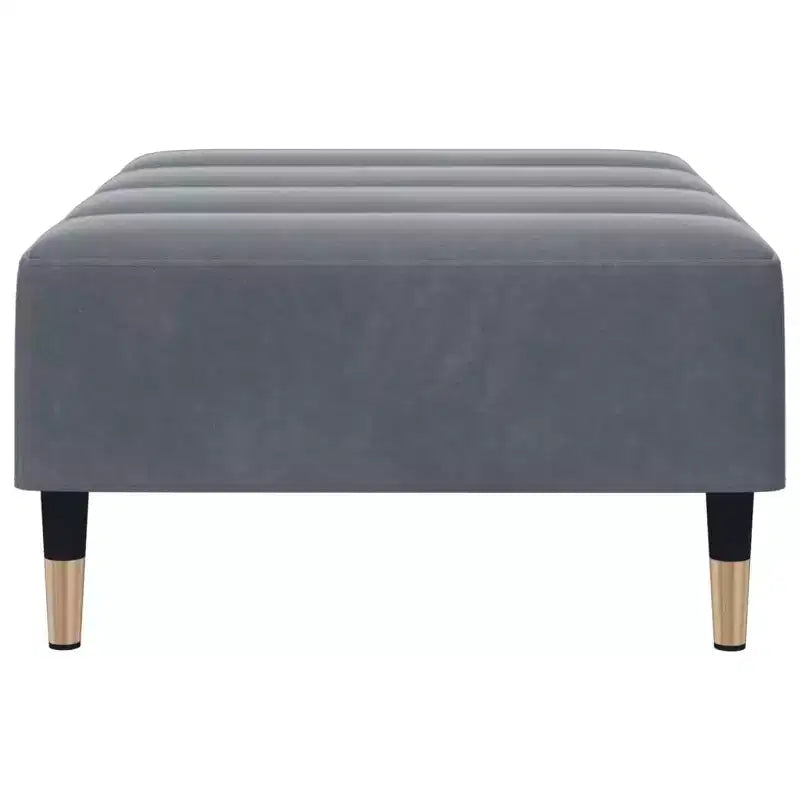 CLIHOME Pouf rond moderne en velours, tabouret d'appoint avec cadre en contreplaqué, petit repose-pieds pour chambre et salon