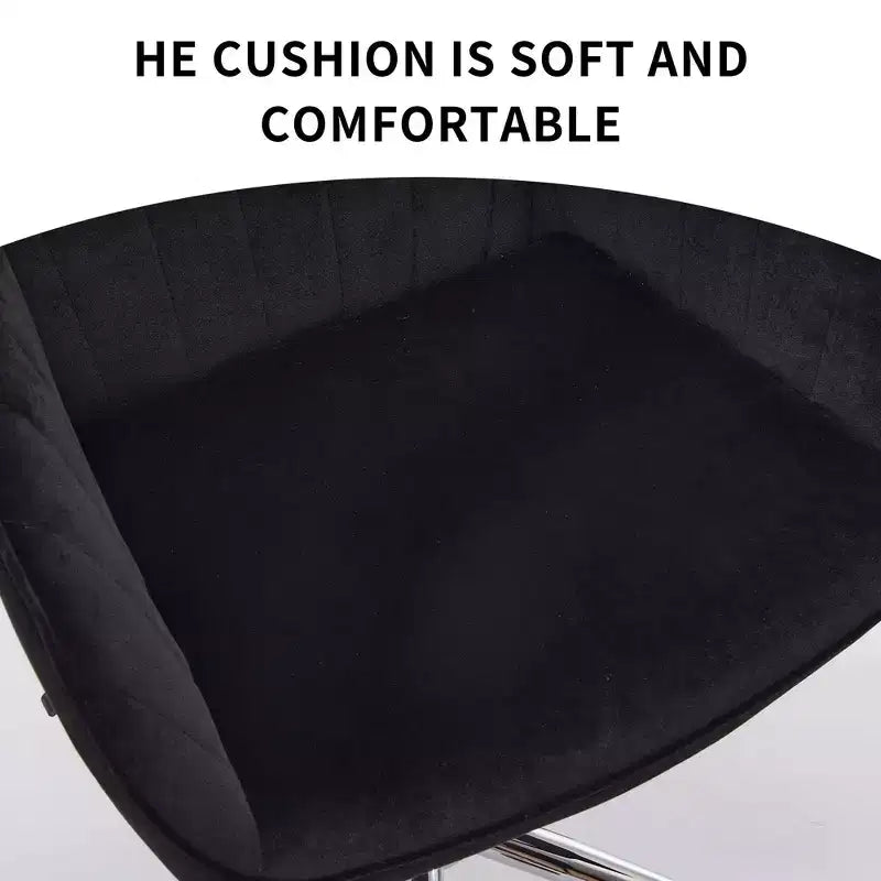 Okak Ergonomic Office Chair with Adjustable Height, Mid Back Desk Chair, Upholstered Swivel Chair for Office, Study