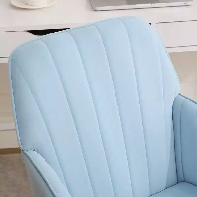 Okak Ergonomic Office Chair with Adjustable Height, Mid Back Desk Chair, Upholstered Swivel Chair for Office, Study