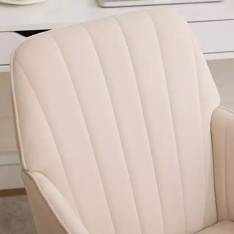Okak Ergonomic Office Chair with Adjustable Height, Mid Back Desk Chair, Upholstered Swivel Chair for Office, Study