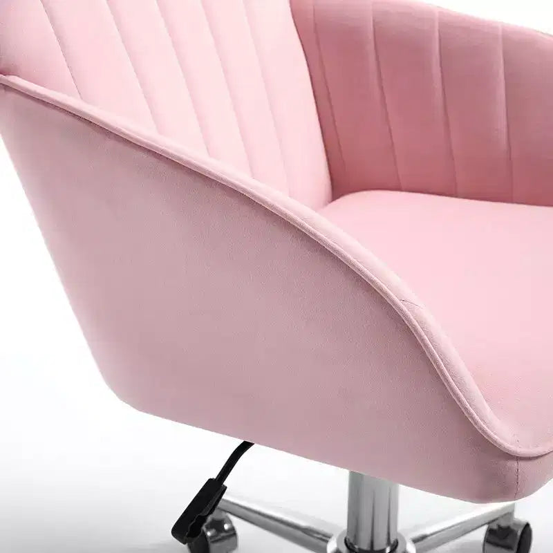 Okak Ergonomic Office Chair with Adjustable Height, Mid Back Desk Chair, Upholstered Swivel Chair for Office, Study