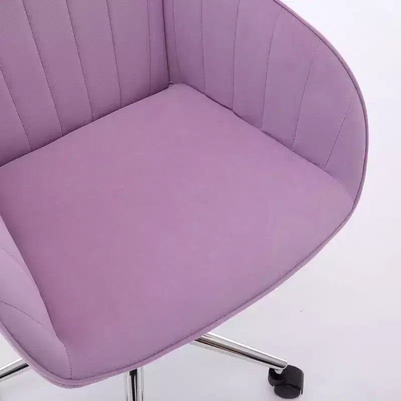 Okak Ergonomic Office Chair with Adjustable Height, Mid Back Desk Chair, Upholstered Swivel Chair for Office, Study