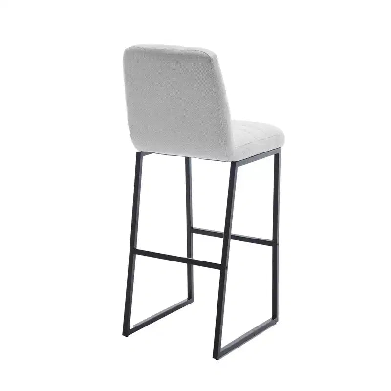 CuisinSmart 2pcs High Bar Stool Chairs with Metal Legs & Back PU Leather Upholstered, 265lbs Max Weight Capacity for Kitchen Island Bar