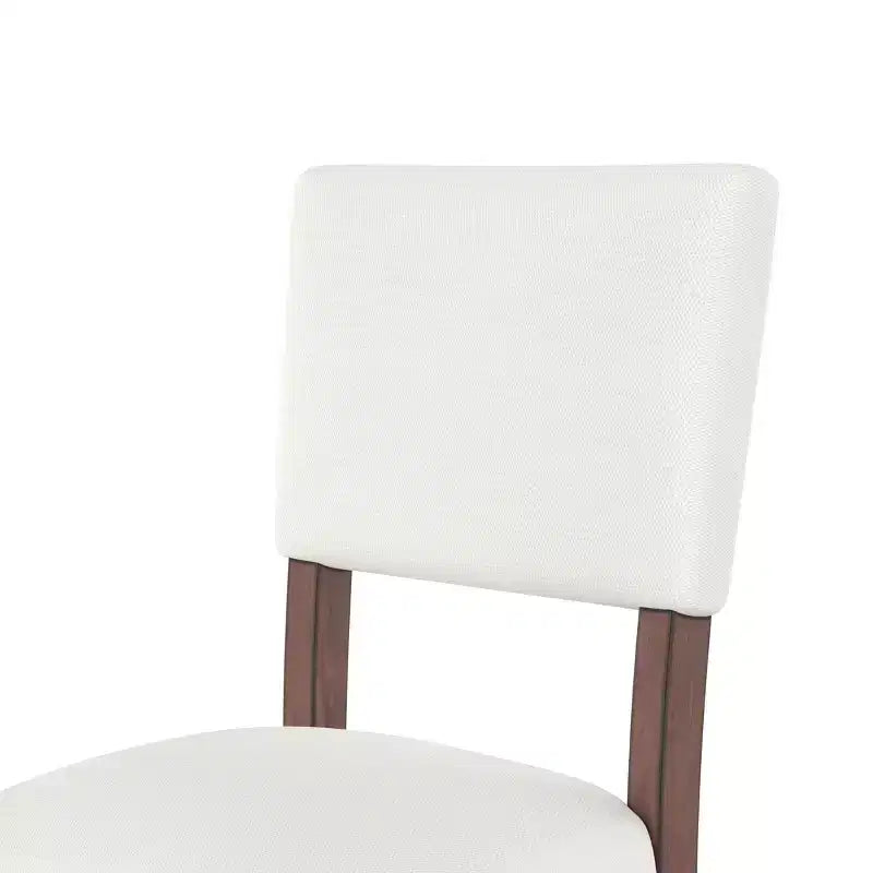 3/5-Piece Counter Height Dining Table Set, Faux Marble Table & Upholstered Chairs with Rubber Wood Legs, Brown - ModernLuxe