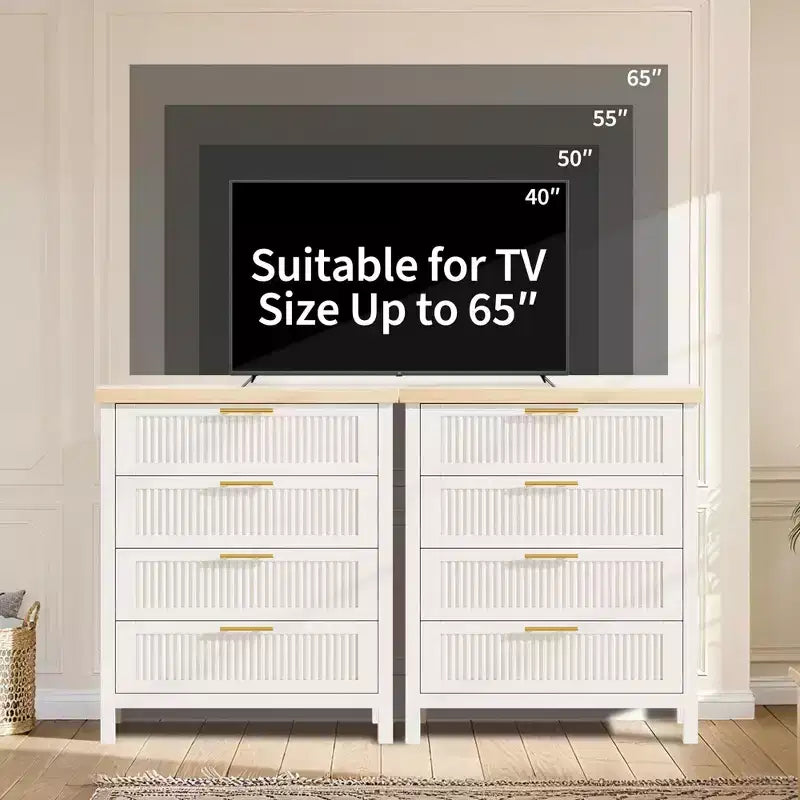 Bedroom chest of drawers with recessed design, featuring wardrobe storage cabinets and clothing storage compartments. Suitable for bedrooms