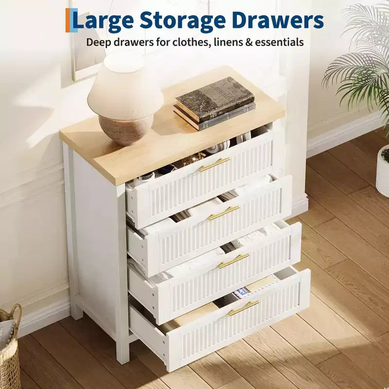 Bedroom chest of drawers with recessed design, featuring wardrobe storage cabinets and clothing storage compartments. Suitable for bedrooms