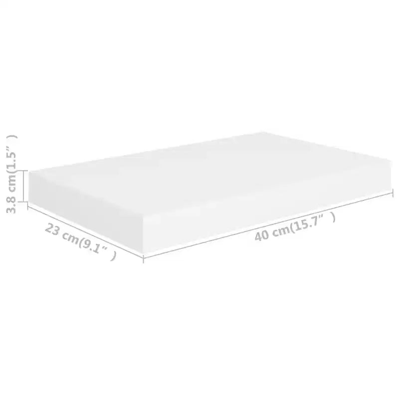 Étagère Murale Nid d'abeille MDF Blanc et métal Petit Fixation Murale
