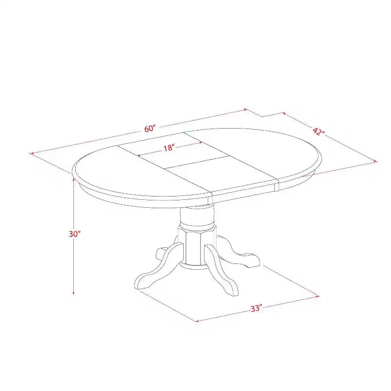 Salle à manger 7 pièces Table ovale avec rallonge et 6 chaises - Cuir PU blanc - Style toscan