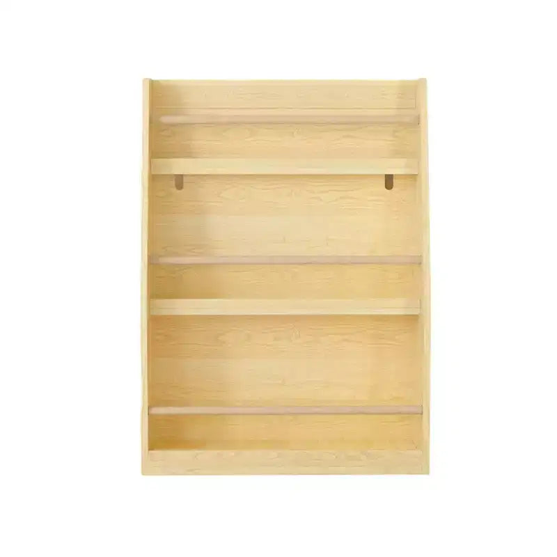 Homy Casa Kids 3-Tier Front-Facing Bookshelf for Playroom or Bedroom, Natural