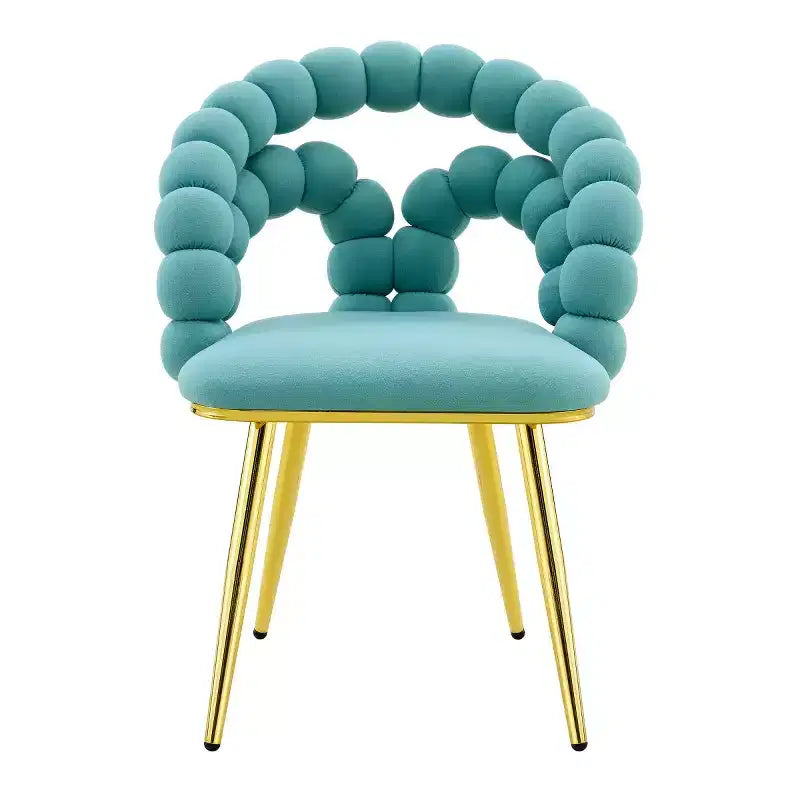 Set of 2 Modern Dining Chairs with Spherical Tufted Upholstery, Stylish Accent Chairs for Kitchen, Dining Room, or Living Areas-Panipeachy
