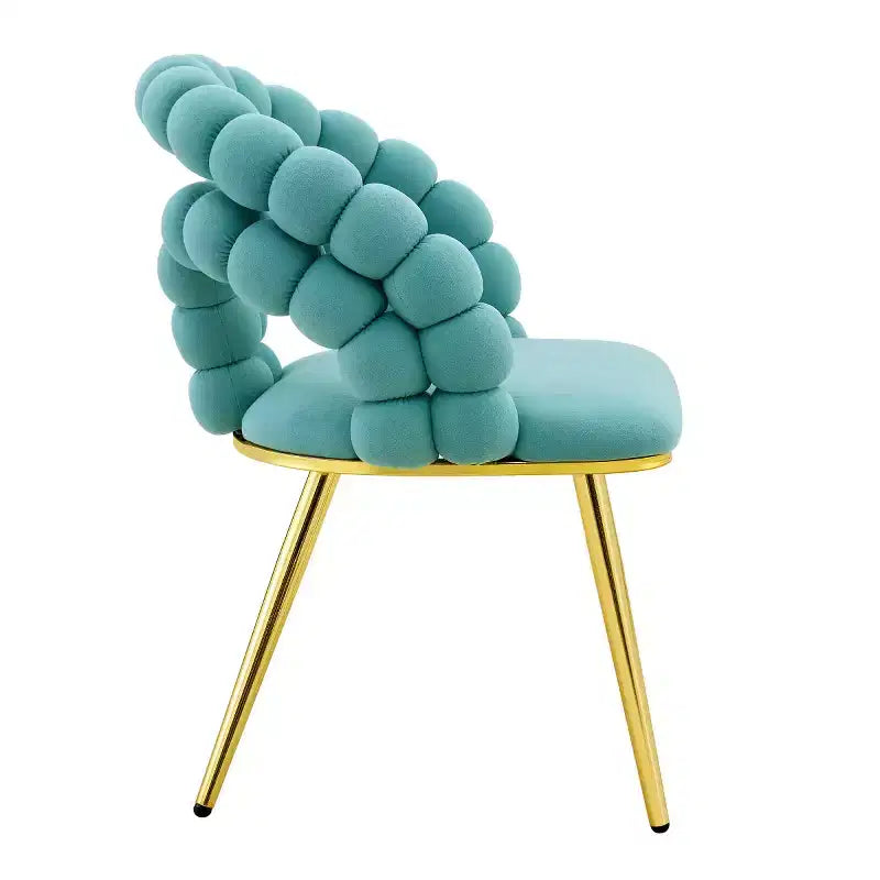 Set of 2 Modern Dining Chairs with Spherical Tufted Upholstery, Stylish Accent Chairs for Kitchen, Dining Room, or Living Areas-Panipeachy