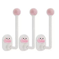 Unique Bargains Durable Adhesive Cartoon Long Headband Holder Organizer 3 Pcs