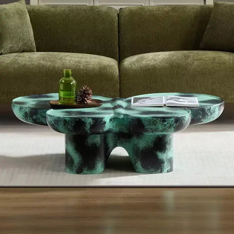 Modern Butterfly Coffee Table with Matte Finish, Unique Accent Table, Small Center Table for Living Rooms or Apartments - Panipeachy