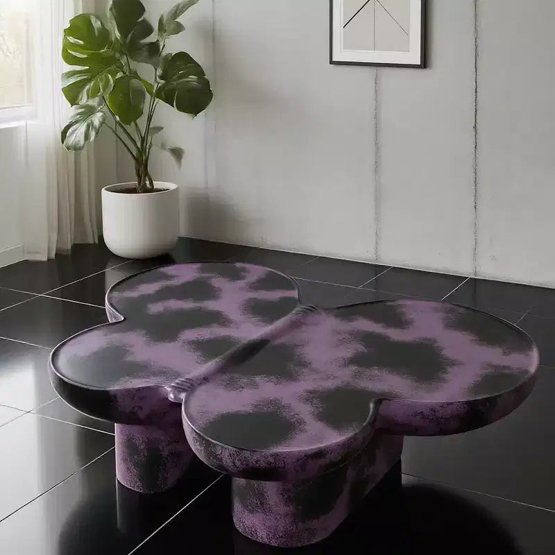 Modern Butterfly Coffee Table with Matte Finish, Unique Accent Table, Small Center Table for Living Rooms or Apartments - Panipeachy