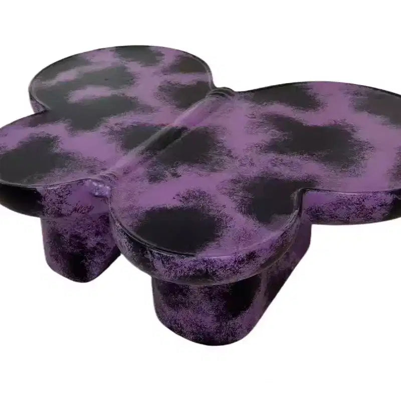 Modern Butterfly Coffee Table with Matte Finish, Unique Accent Table, Small Center Table for Living Rooms or Apartments - Panipeachy