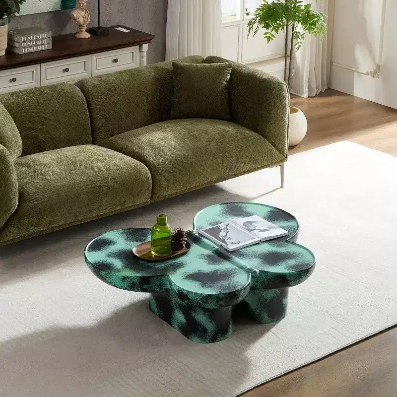 Modern Butterfly Coffee Table with Matte Finish, Unique Accent Table, Small Center Table for Living Rooms or Apartments - Panipeachy