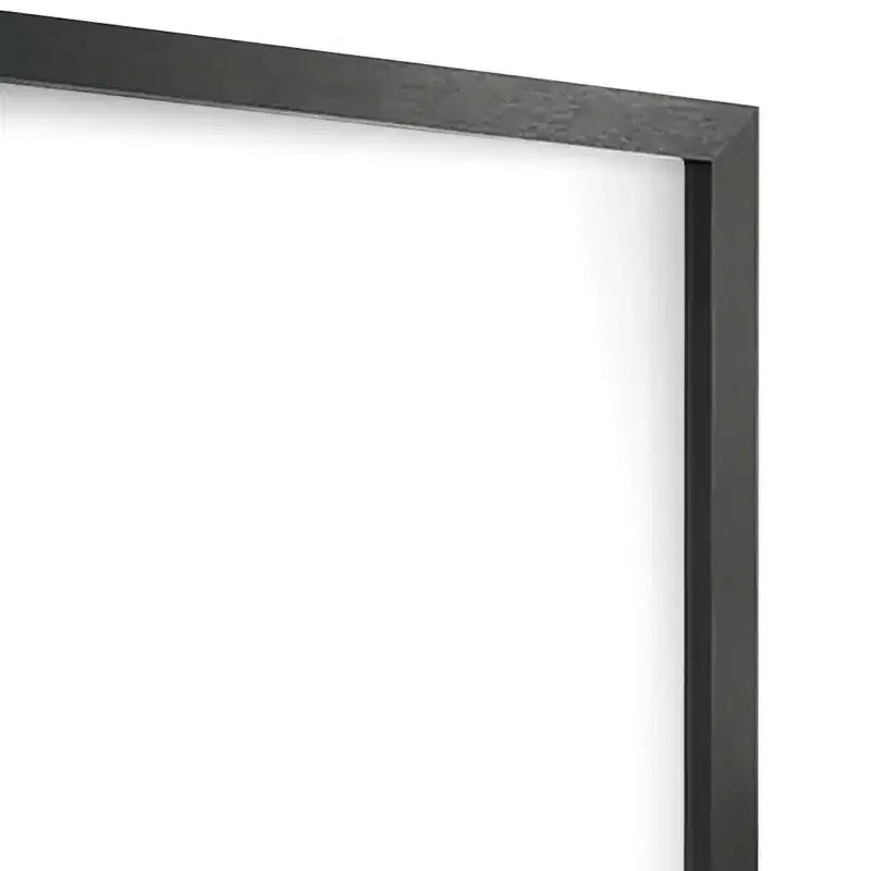 Royal Hampton Dresser Mirror, Beveled Glass, Black Wood, 40 Inch Square