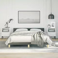 Bed Frame With Headboard Dark Grey