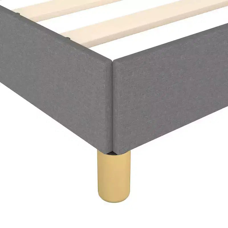 Bed Frame With Headboard Dark Grey