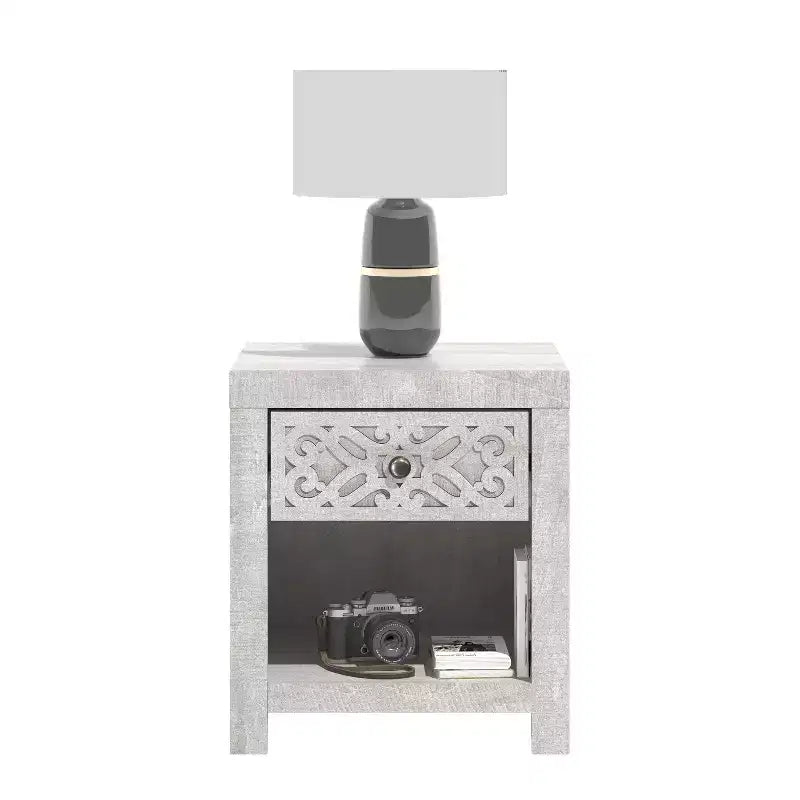 Galano 1-Drawer Nightstand with Lower Cubby 17.8 W  16.0 D  20.1 H
