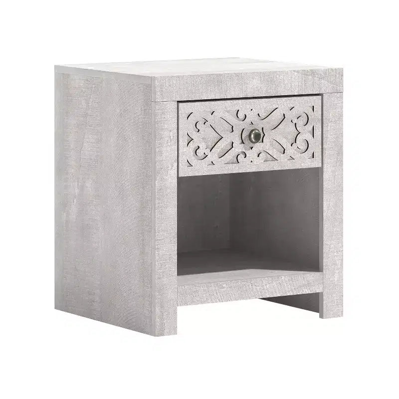 Galano 1-Drawer Nightstand with Lower Cubby 17.8 W  16.0 D  20.1 H