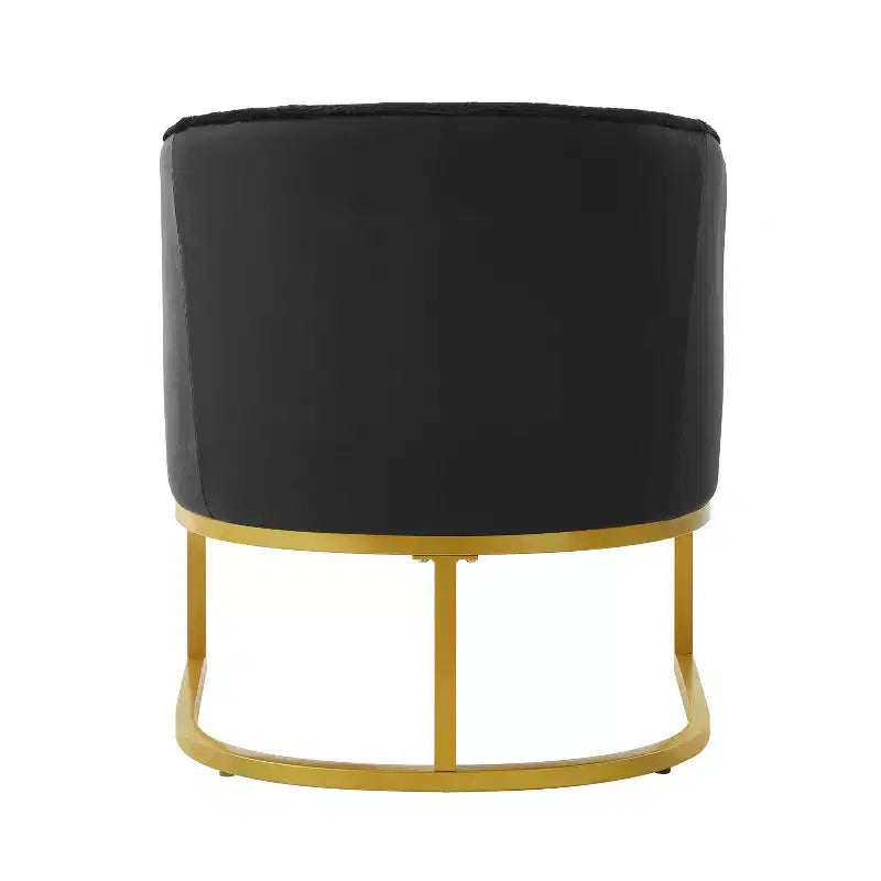 Christopher Knight Home Kaelis Modern Faux Fur Upholstered Accent Chair with Curved Backrect and Metal Frame