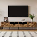 JVNOXK 78.70 inch Mid Century TV Stand with 2 Drawers, Media Console Table for TVs up to 85'', Entertainment Center with Storage for Living room