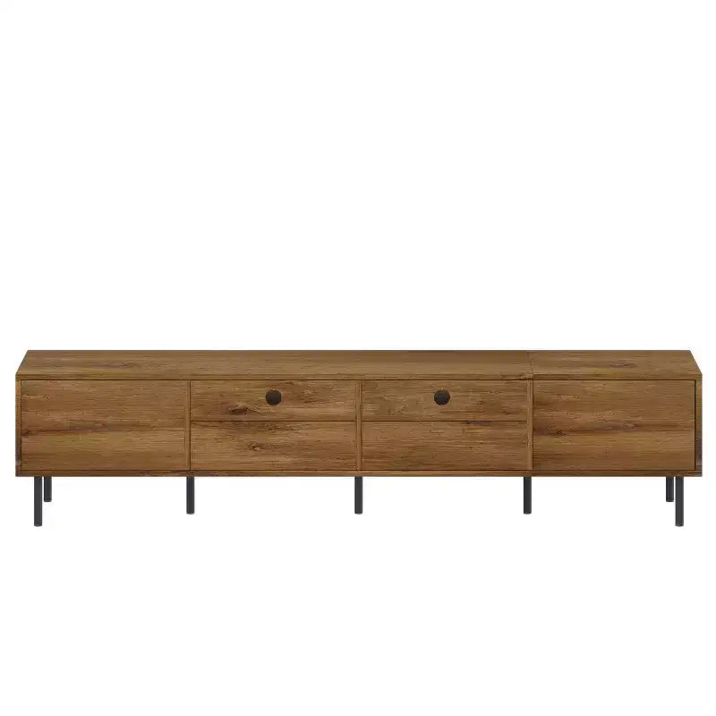 JVNOXK 78.70 inch Mid Century TV Stand with 2 Drawers, Media Console Table for TVs up to 85'', Entertainment Center with Storage for Living room
