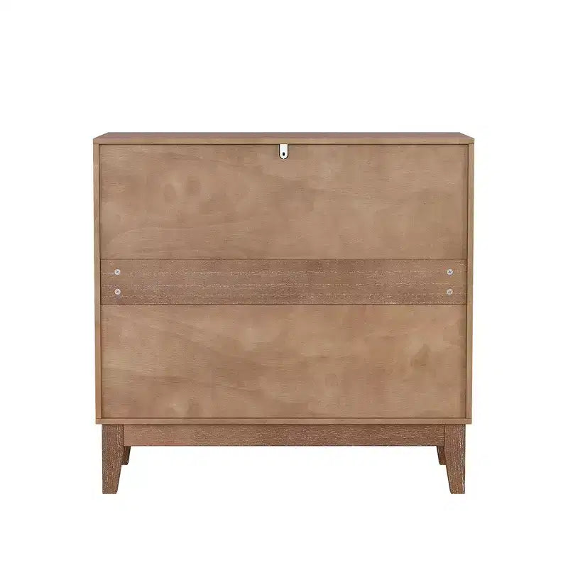 GDFStudio Hammett 31.5 Farmhouse Geometric Double Door Cabinet with Adjustable Shelves