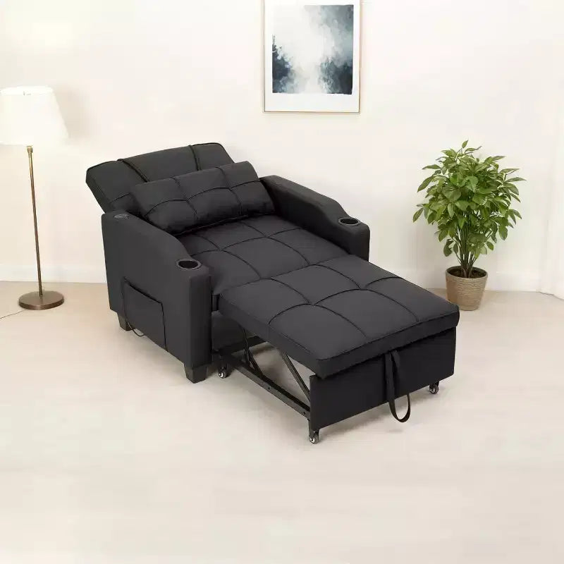 COZONY 3 in 1 Convertible Sofa Bed, Multi Functional Sleeper for Living Room Guest Room Apartment