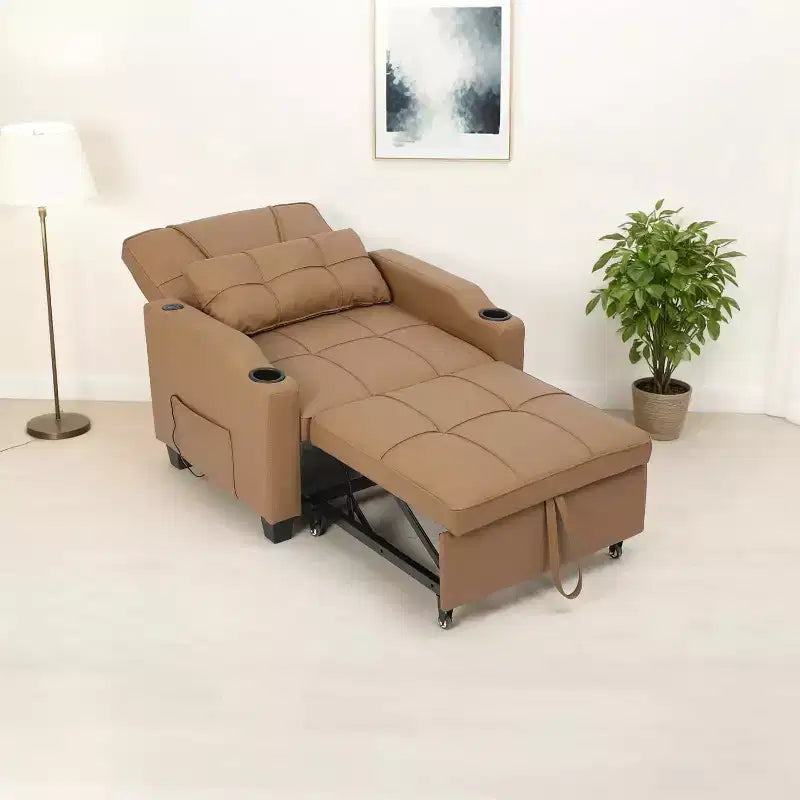 COZONY 3 in 1 Convertible Sofa Bed, Multi Functional Sleeper for Living Room Guest Room Apartment