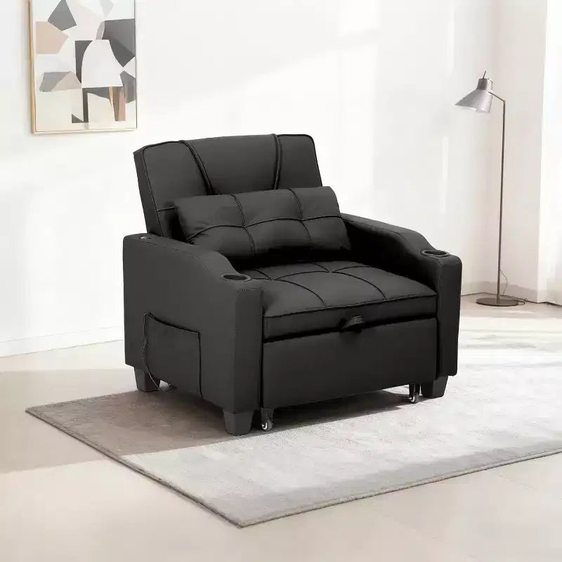 COZONY 3 in 1 Convertible Sofa Bed, Multi Functional Sleeper for Living Room Guest Room Apartment