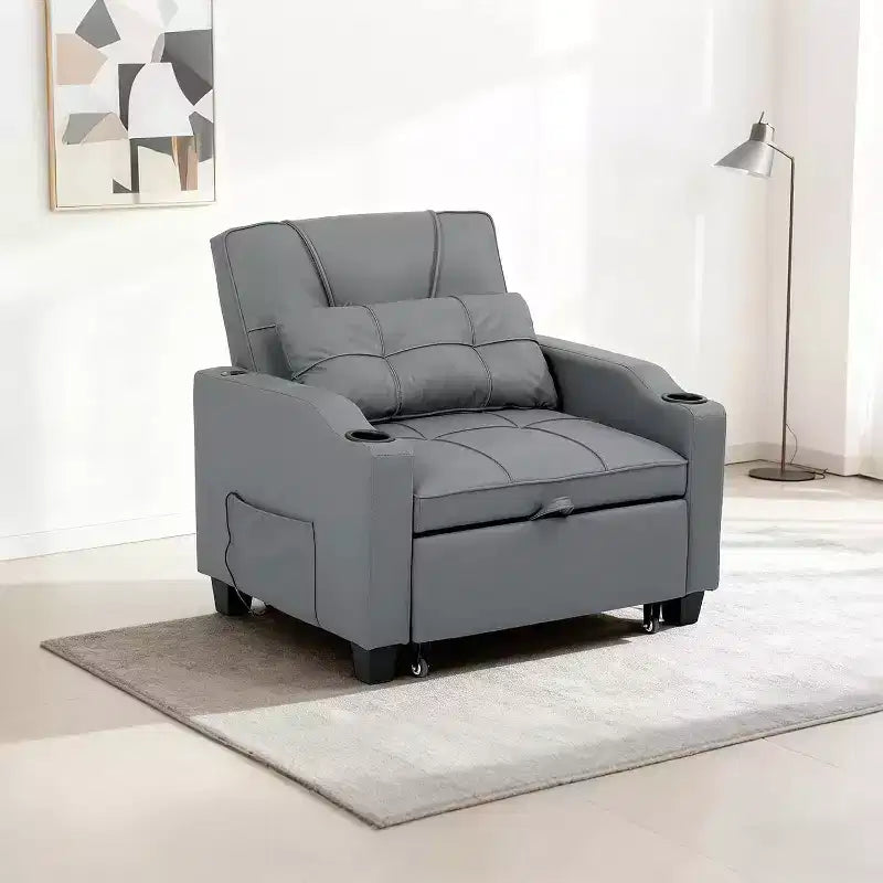 COZONY 3 in 1 Convertible Sofa Bed, Multi Functional Sleeper for Living Room Guest Room Apartment