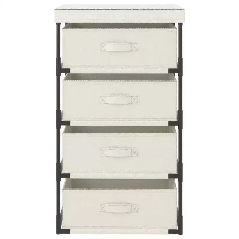 vidaXL Storage Rack Black Steel, fabric (100% polyester) Medium