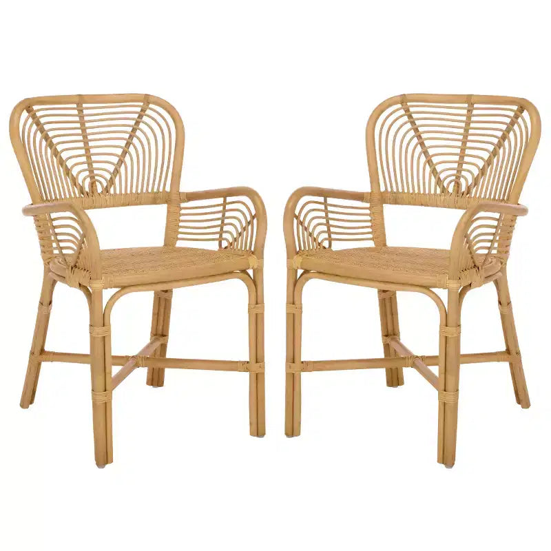 Rimma Rattan Arm Chair - ACH6701 - Natural - Safavieh