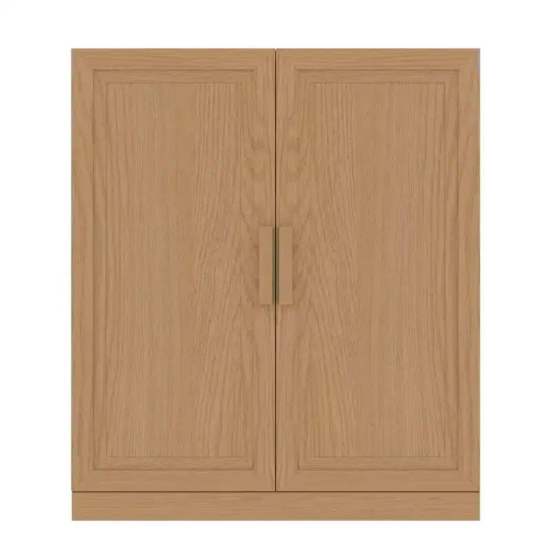 MAYEERTY Modern 2 Doors Utility Storage Cabinets Efficient Storage for Living Room Dining Room Bedroom Beige