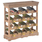 Cantinetta Portabottiglie da Terra con Vassoio Superiore, Mobile Portabottiglie da Pavimento, Legno Ingegnerizzato