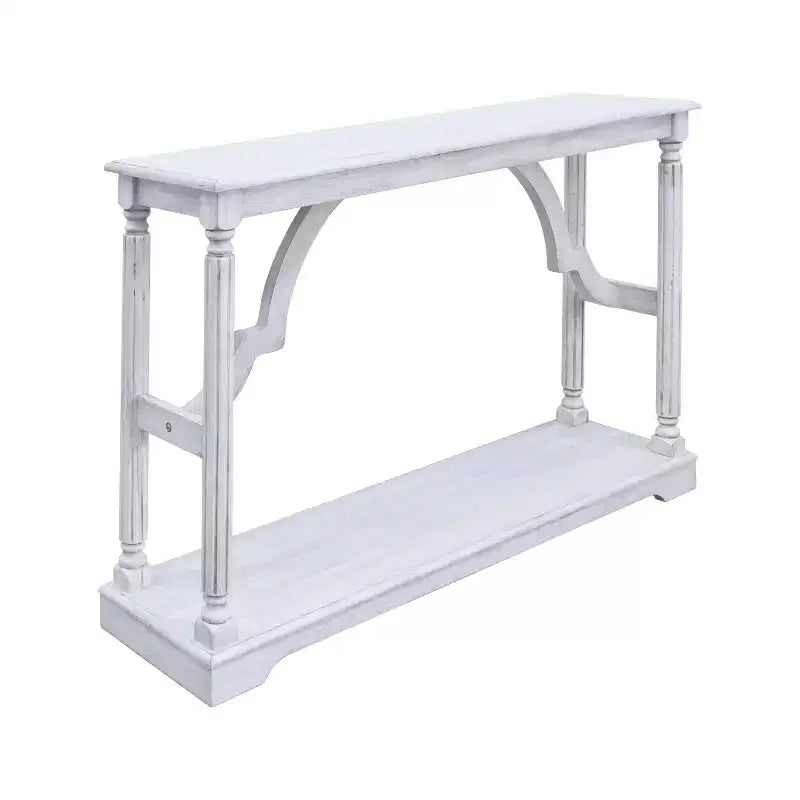 Consolle in legno con ripiano inferiore 45,9 L x 11,8 P x 29,9 H