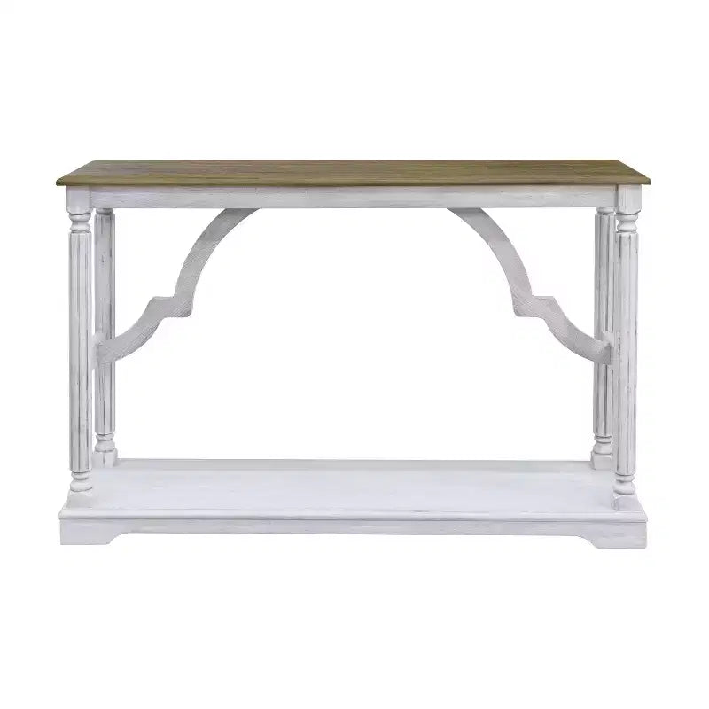 Consolle in legno con ripiano inferiore 45,9 L x 11,8 P x 29,9 H