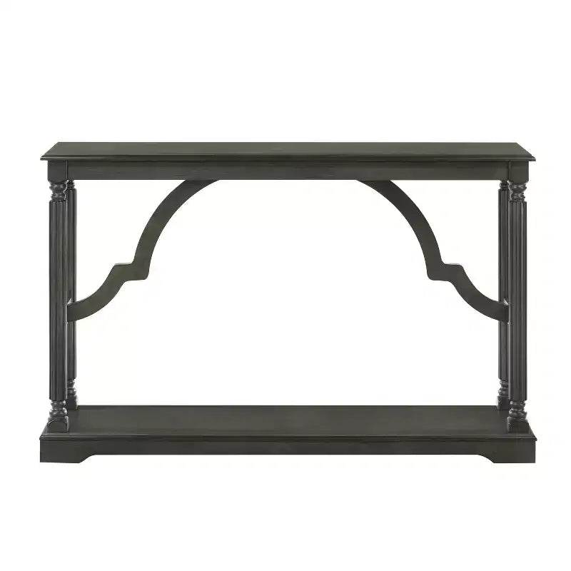 Consolle in legno con ripiano inferiore 45,9 L x 11,8 P x 29,9 H