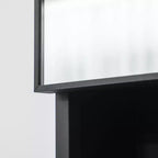 Mobiletto dei medicinali da parete, Armadietto a specchio da bagno con ante doppie e ripiani portaoggetti