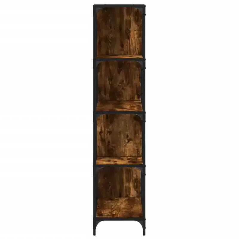 vidaXL Bookcase 4-Stair Storage Bookshelf Display Cabinet Engineered Wood