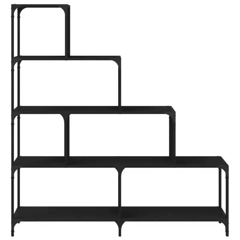 vidaXL Bookcase 4-Stair Storage Bookshelf Display Cabinet Engineered Wood