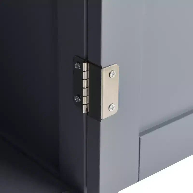 Carrello da Cucina con Ruote con Piano in Legno Massello e Ruote Bloccabili, Larghezza 137,9 cm, Armadietto a 4 Ante e Due Cassetti, Porta Spezie