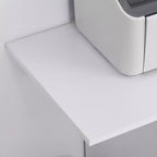 Carrello per stampante mobile, carrello portadocumenti con ruote, ripiano regolabile, cassetto e supporto per CPU