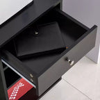 Carrello per stampante mobile, carrello portadocumenti con ruote, ripiano regolabile, cassetto e supporto per CPU