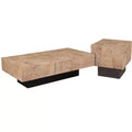 HomeRoots 24 Brown Solid Wood End Table