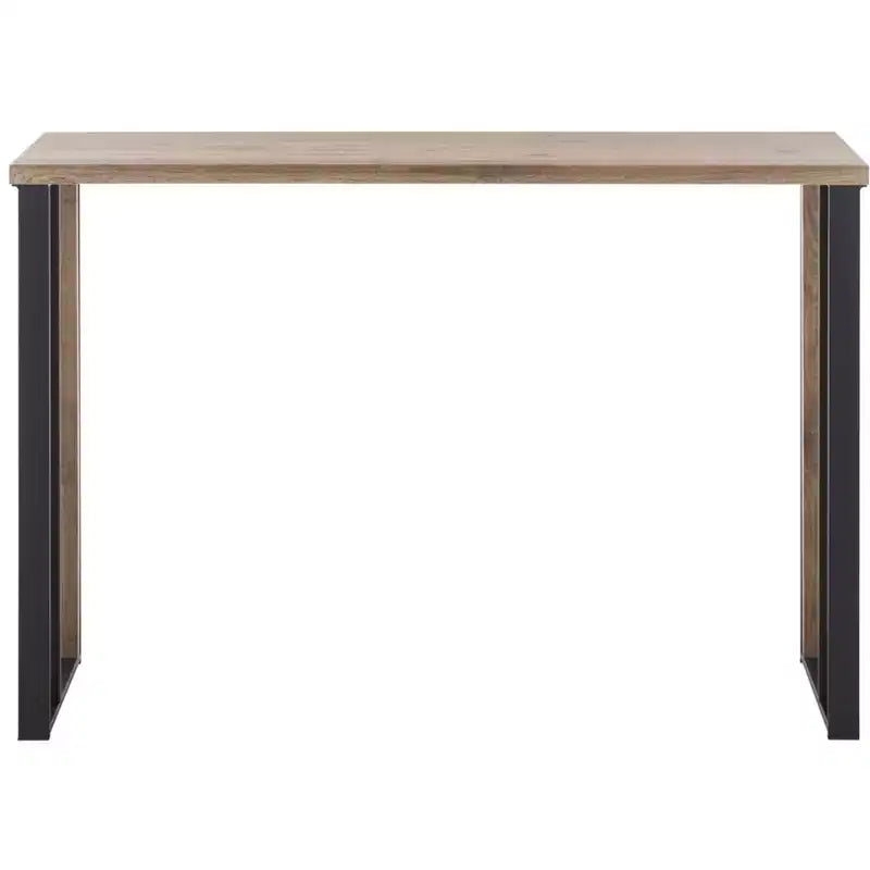 Carlino Console Table - CNS4208A - Light Brown/Black - Safavieh