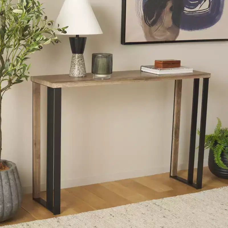 Console Carlino - CNS4208A - Marron clair/Noir - Safavieh