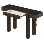 Tavolino Console da 47 con Cassetti, Tavolo Dietro Divano in Legno, Tavolino Stretto da Ingresso per Soggiorno o Ufficio